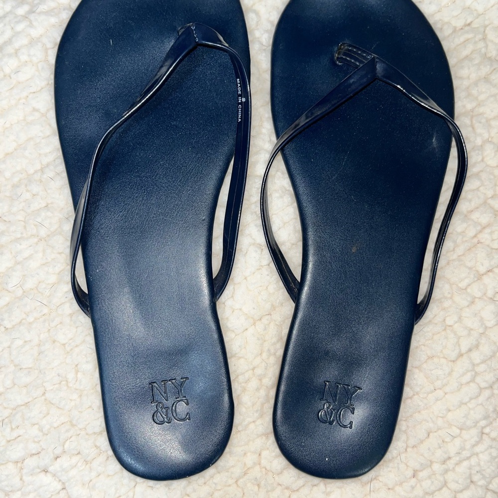 New York & Company Dark Blue Sandals